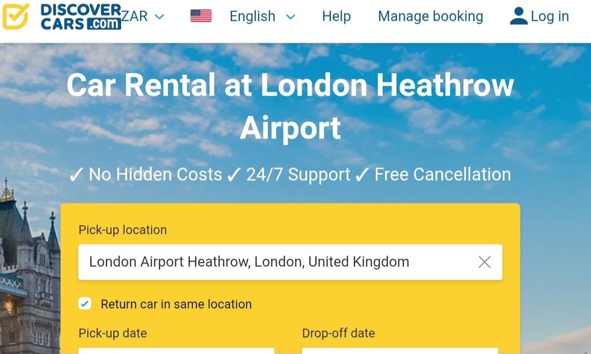  DiscoverCars: Car Rental London Heathrow Airport