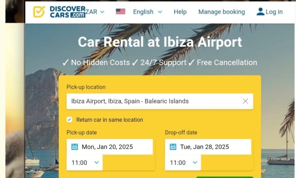 Car Rental Ibiza Airport (IBZ)
