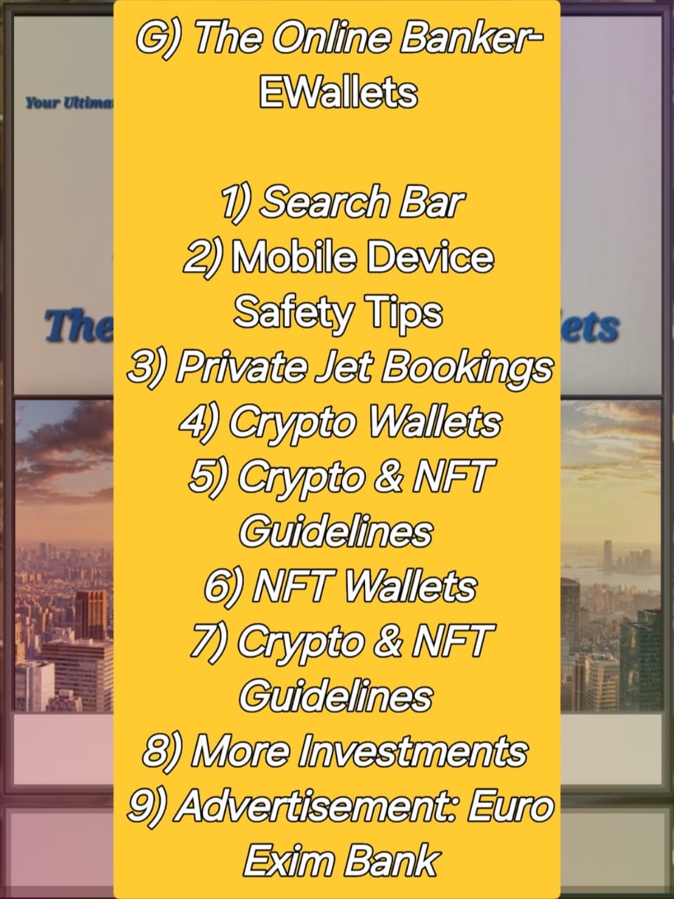 The Online Banker- EWallets 