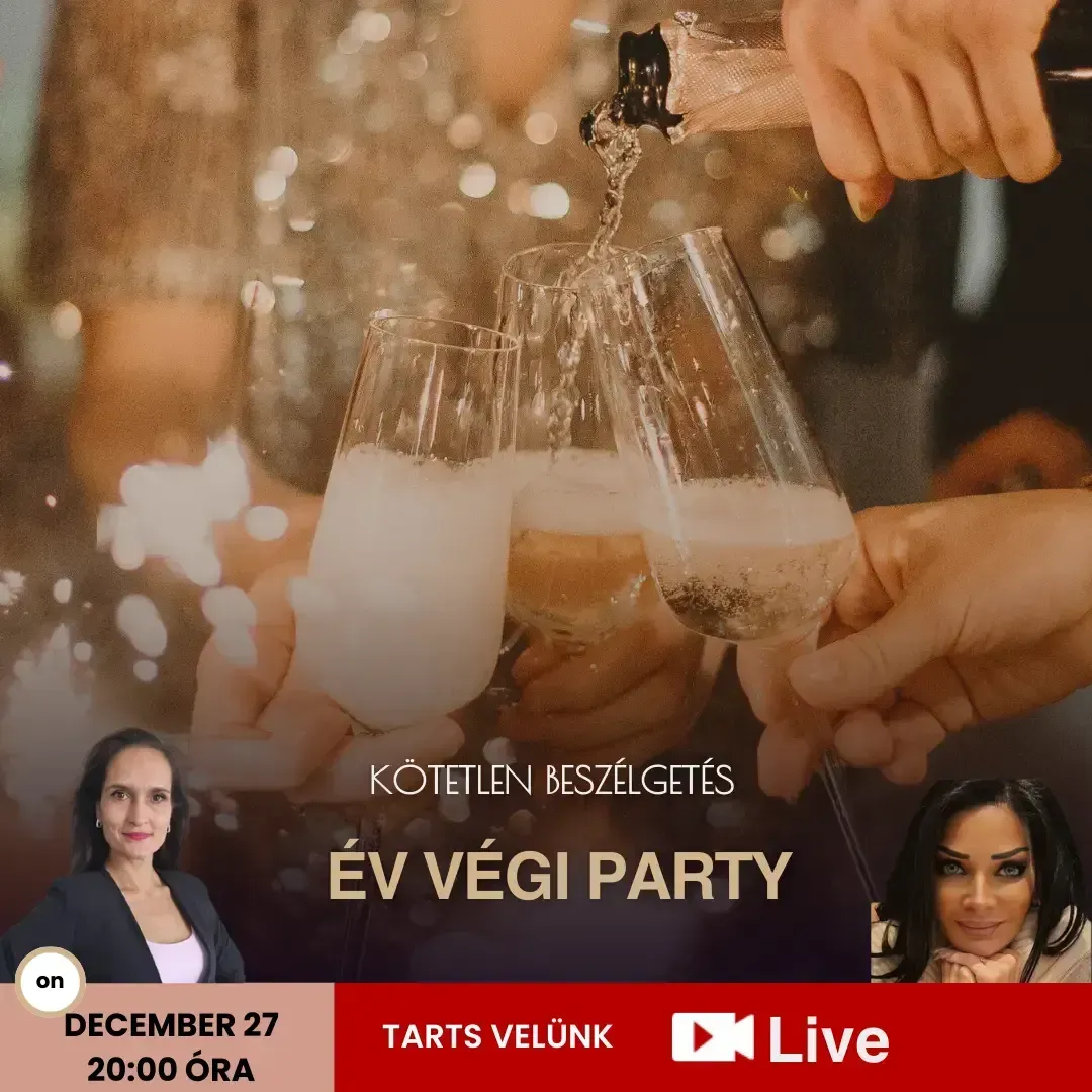 Év végi party - webinár Renner Anikóval és Dr.Bretka Zitával– közösségi menü, közös ünnep, december 3-án élőben.