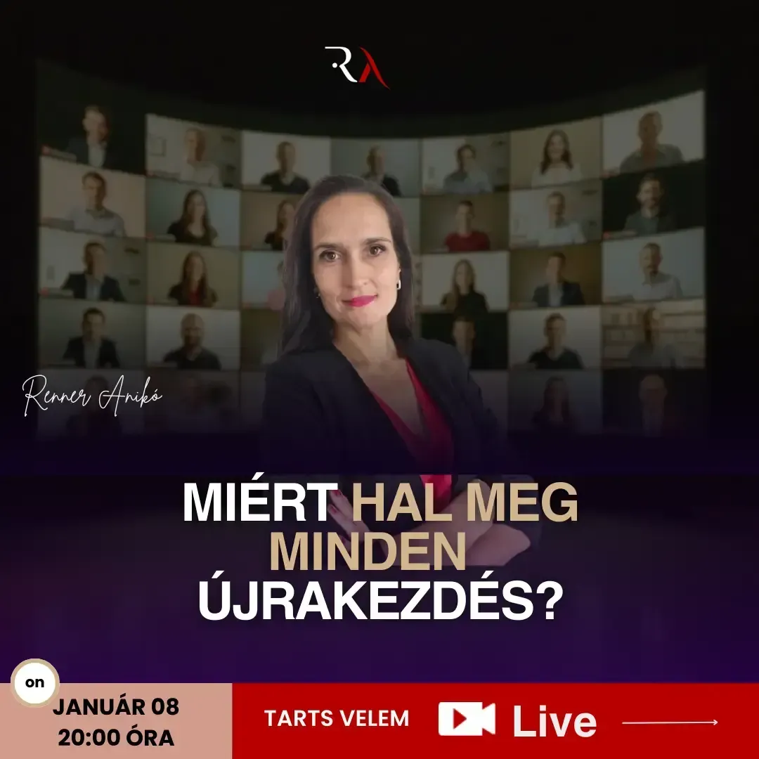 Miért hal meg minden újrakezdés webinár Renner Anikóval – közösségi menü, közös ünnep, december 3-án élőben.