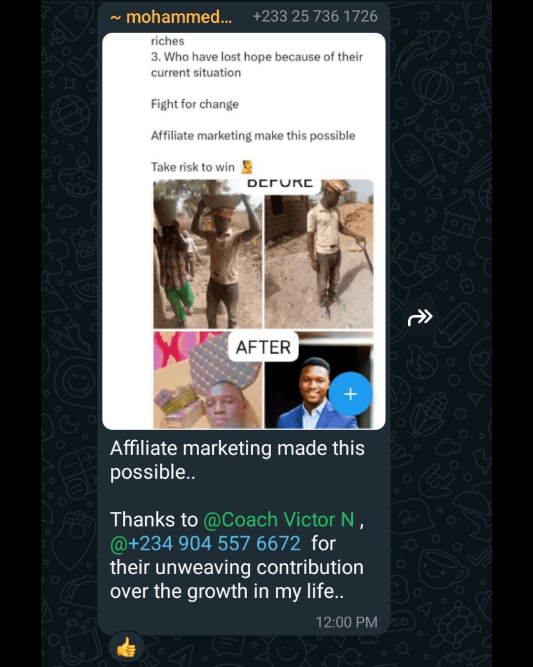Awal testimonial