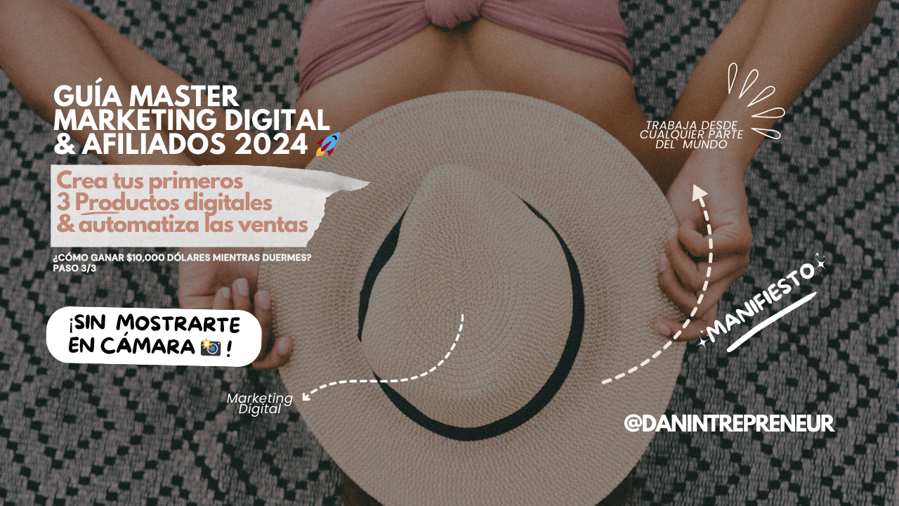 crea tu marca digital y configura tus redes sociales para ganar dinero online en 2024 sin mostrarte en camara monetiza tus redes desde cualquier parte del mundo manifesto dani.dinerodigital ¿CÓMO ganar 10 mil dolares online mientras duermes