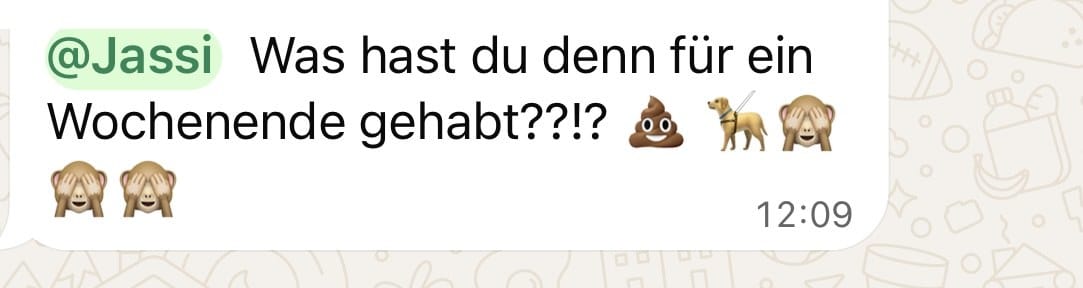 Antwort auf meine Mail