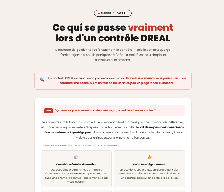 Contrôle DREAL
