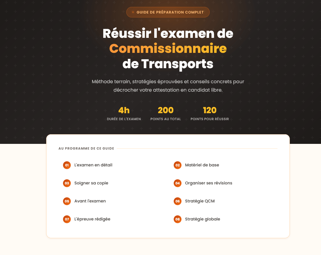 Cours commissionnaire