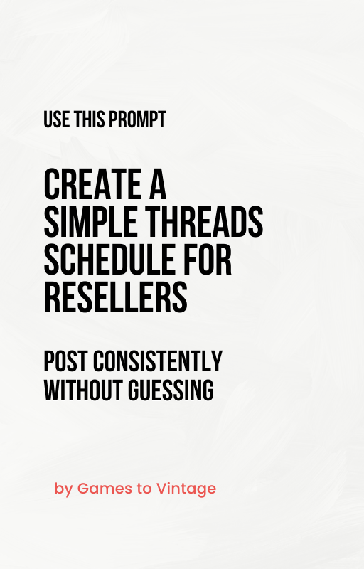 Use this chatgpt prompt. Create a Custom Threads Content Schedule