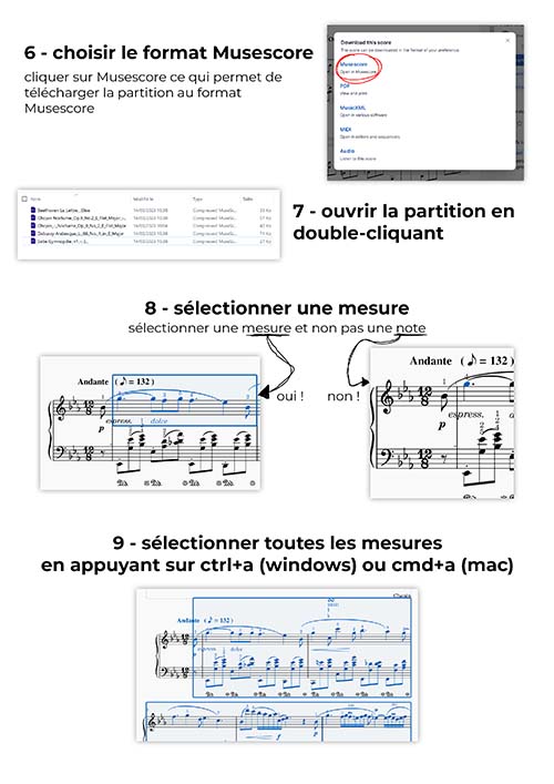 Simplifier une partition Musescore