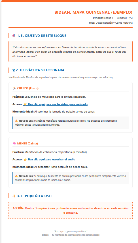 Ejemplo de Hoja de Ruta Bidean