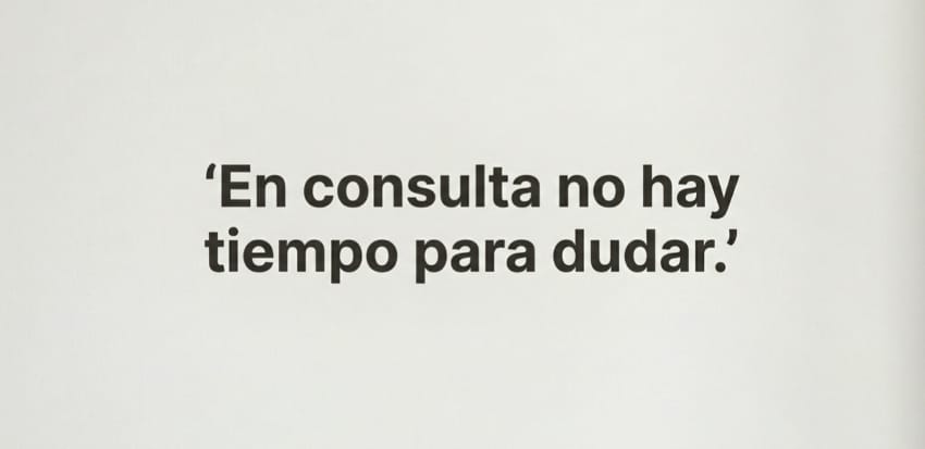 En consulta no hay tiempo para dudar