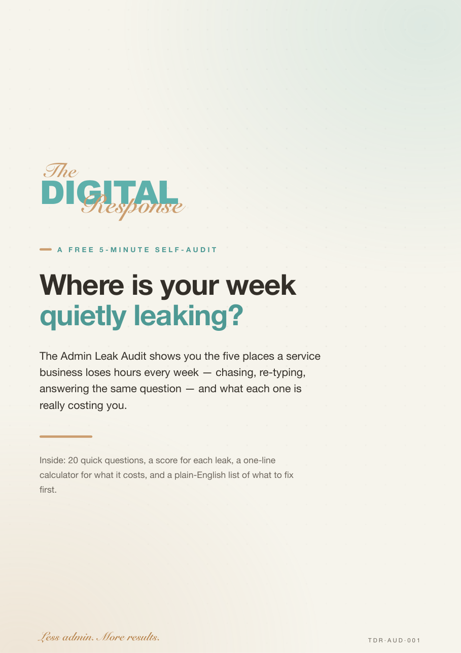 The Admin Leak Audit cover