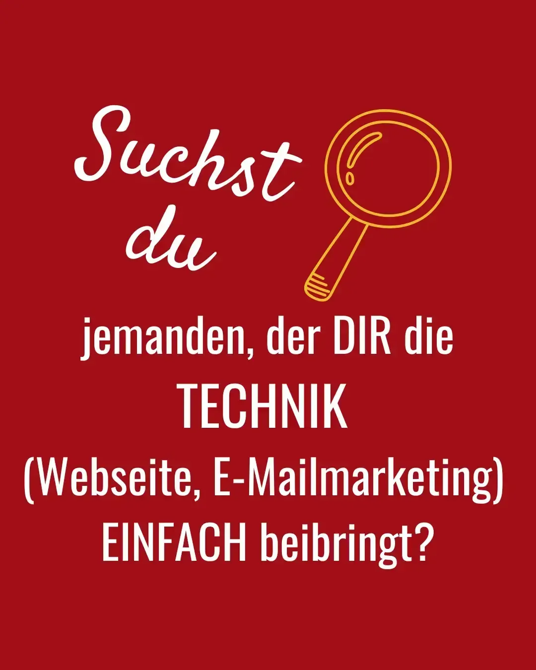 Suchst du jemanden, der dir die Online-Technik einfach beibringt?
