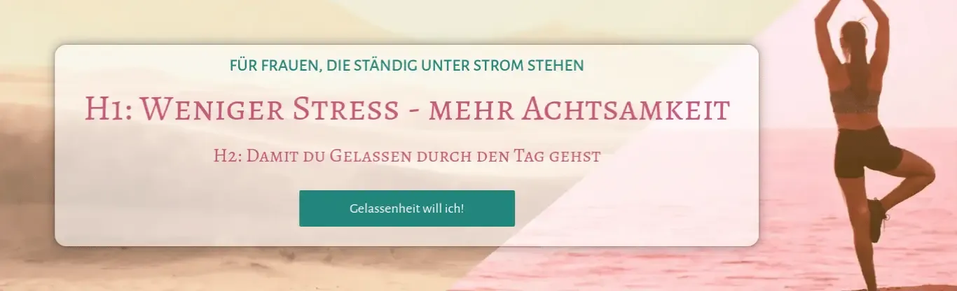 Beispiel für einen Hero-Bereich deiner Webseite