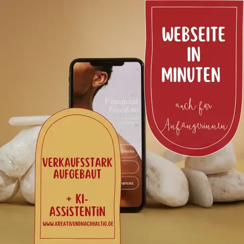 Webseite in MInuten mit KI & einfacher Technik