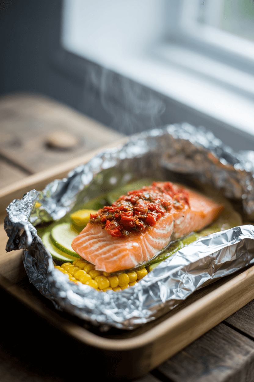 Chili-Lime Salmon Foil Packs