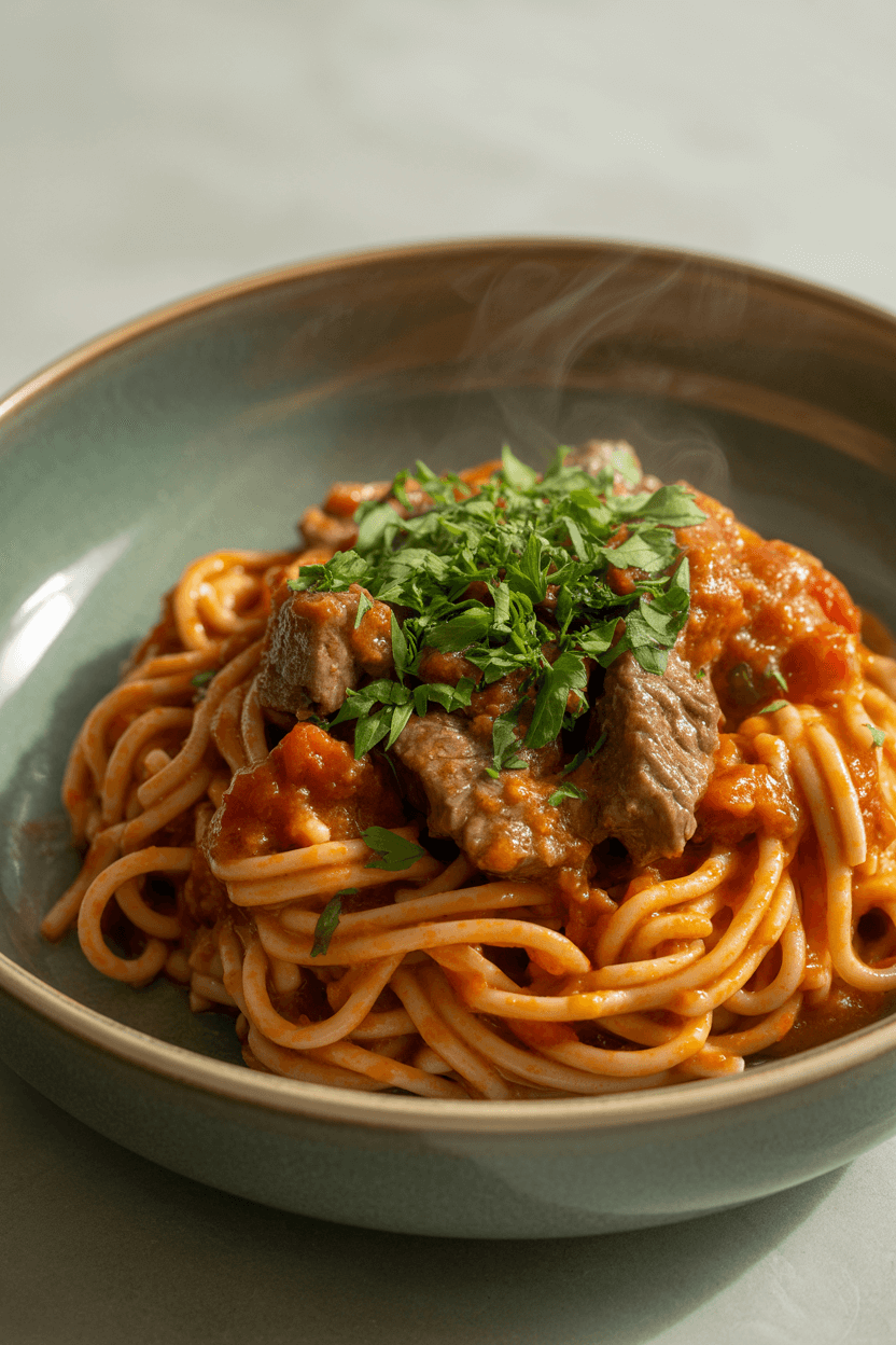 high protein pasta with ground beef