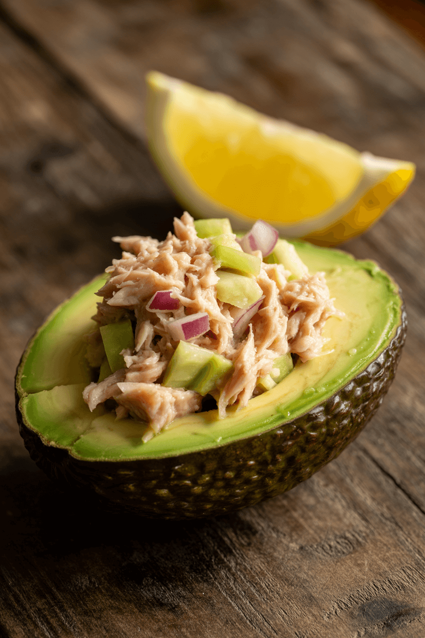 Tuna-Stuffed Avocados