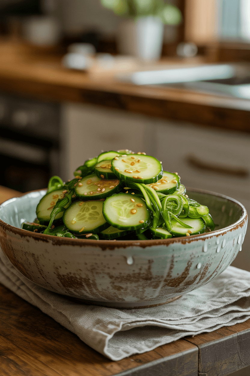 Cucumber & Wakame Salad (Sunomono)