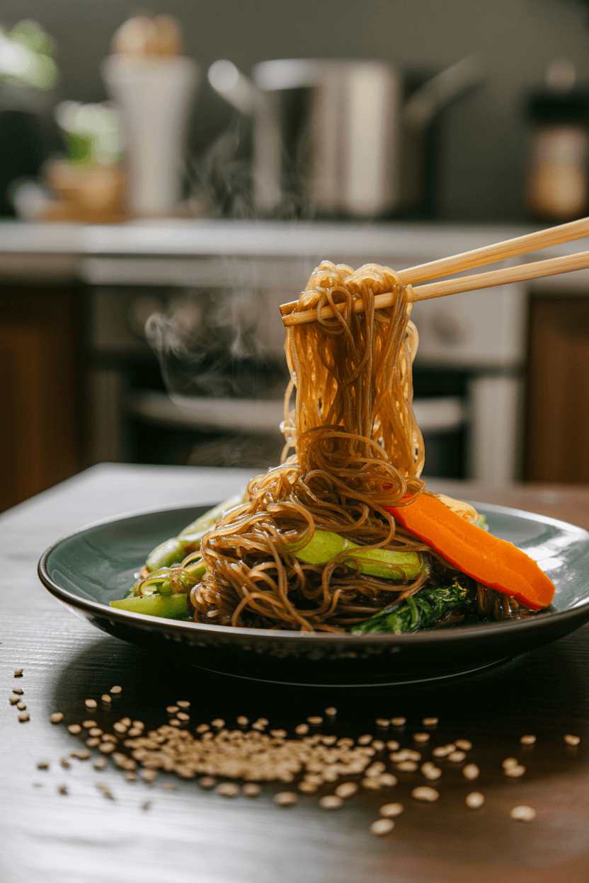 Vegetable Stir-Fry with Konjac Noodles