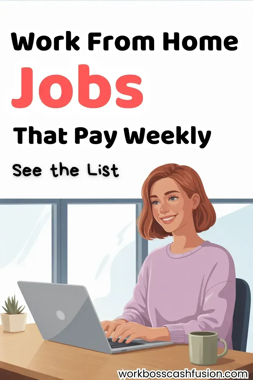 Looking for legit work-from-home jobs that pay weekly? These beginner-friendly online jobs offer fast payouts and simple tasks.