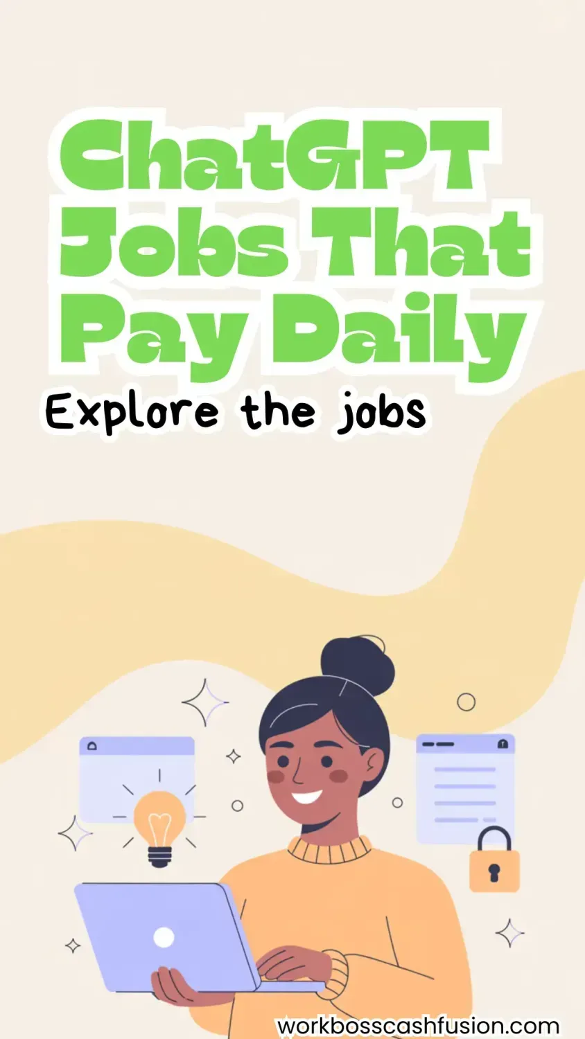 Daily pay ChatGPT jobs are perfect for beginners who want fast online income. Here’s how people are doing it.