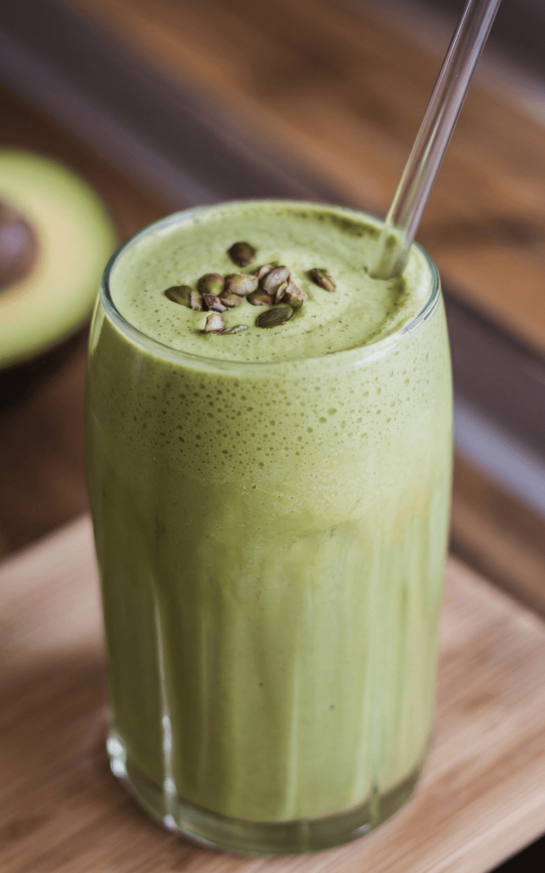 Creamy Avocado Smoothie (No Banana)