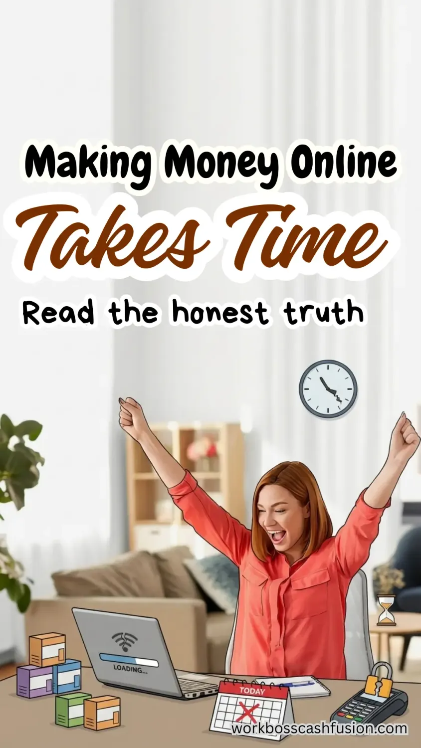 making money online takes time