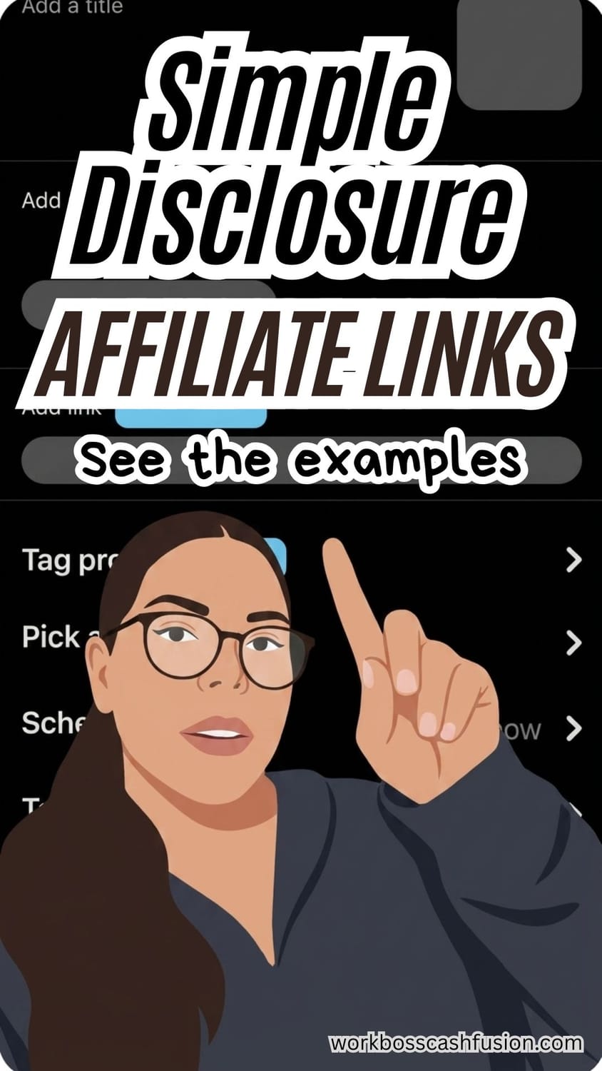 Simple Affiliate Disclosure Examples for Pinterest