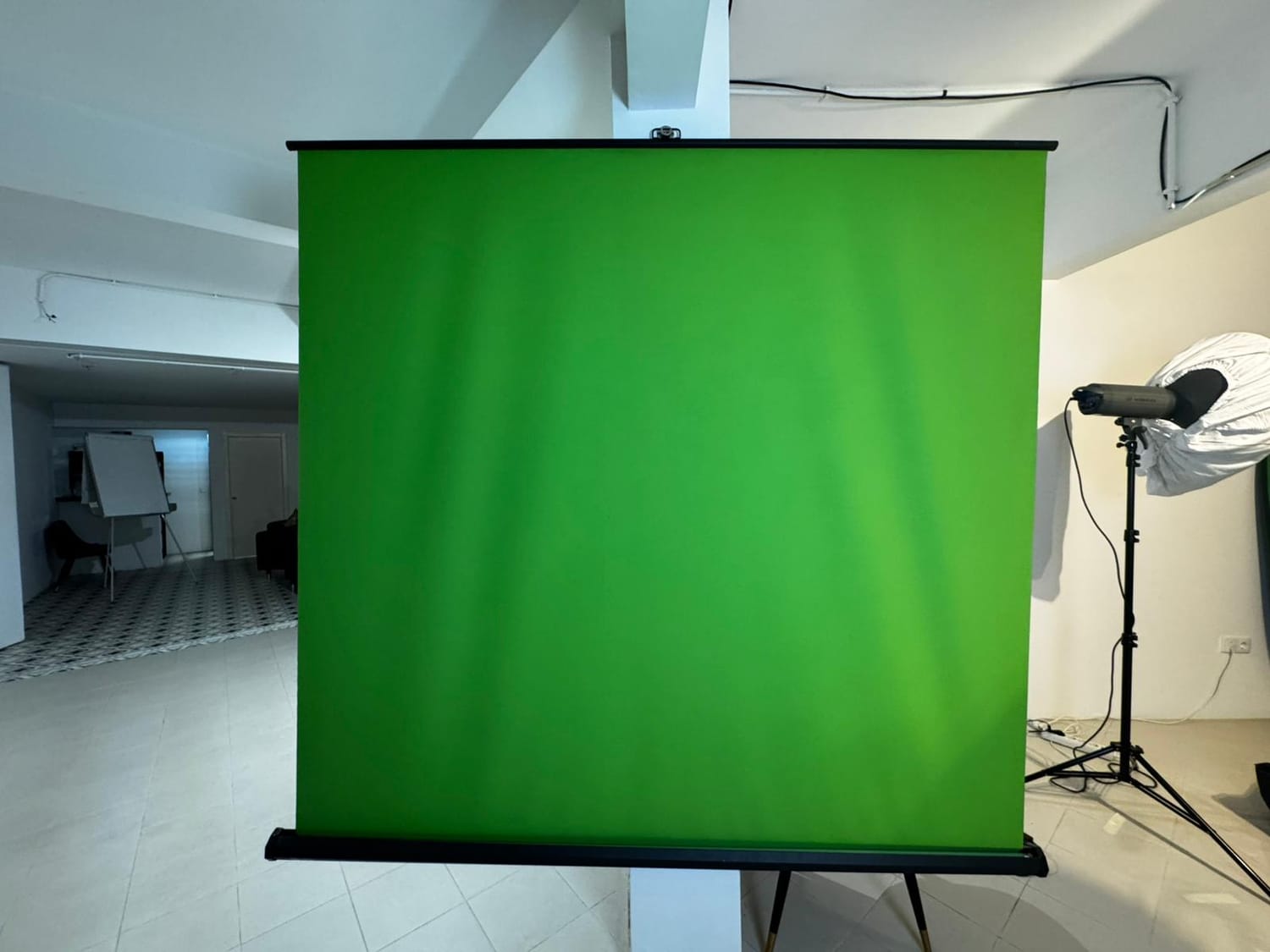 recording with a green screen in lisbon