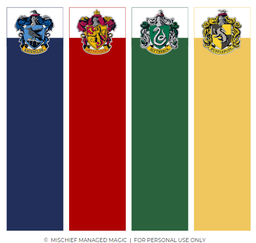 Harry Potter bookmarks - spells
