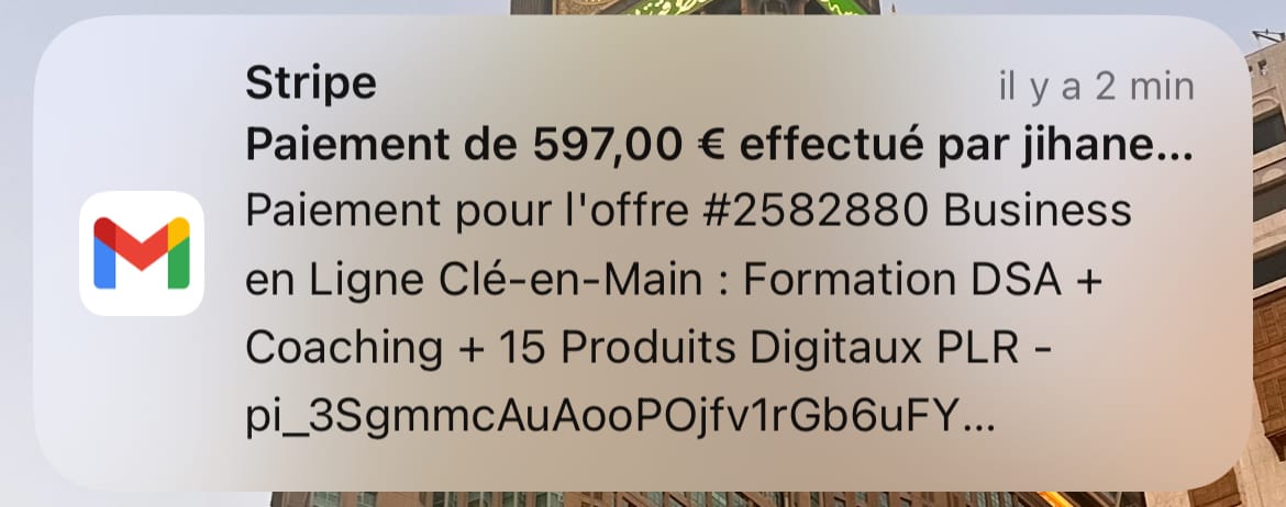 Commission 119€ en dormant