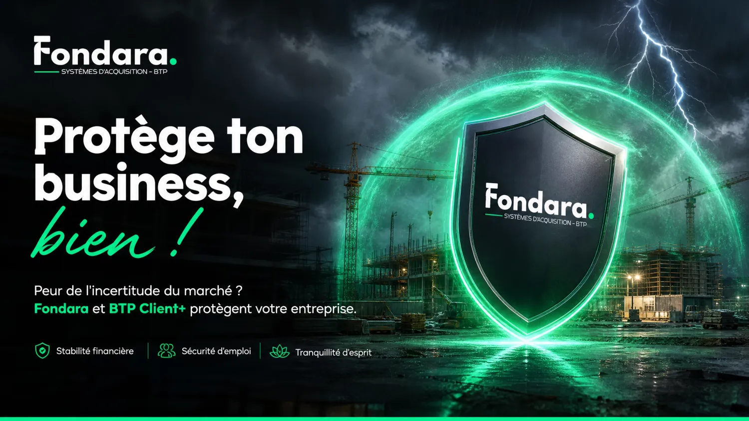 FONDARA BTP Client+ comment avoir des chantiers toute l'année artisan bâtiment maçon plaquiste couvreur carreleur fondara.fr — développer son chiffre d'affaires artisan remplir carnet de commandes