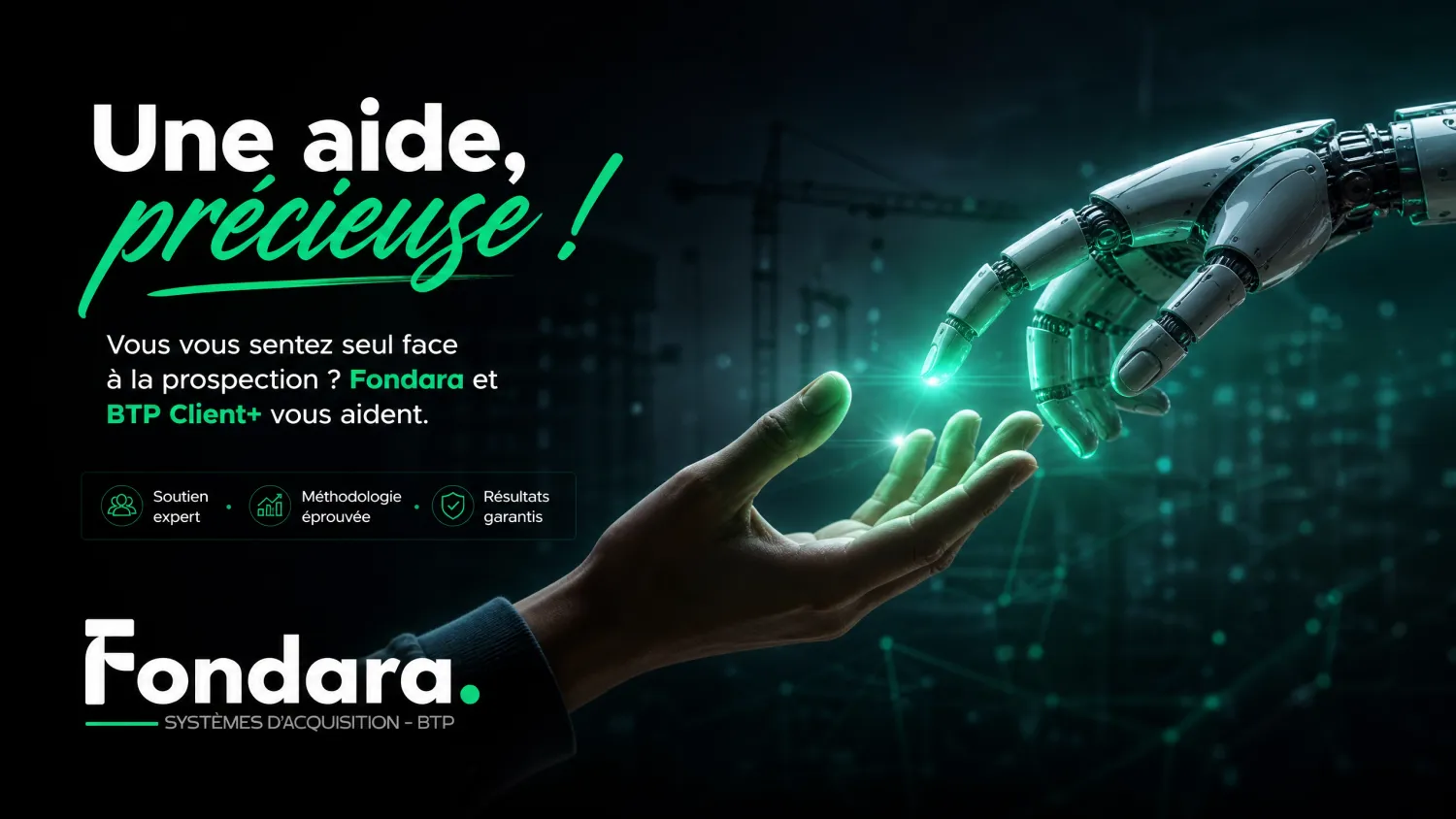 FONDARA BTP Client+ comment trouver des clients pour un menuisier fondara.fr — développer chiffre d'affaires menuisier remplir carnet de commandes menuiserie