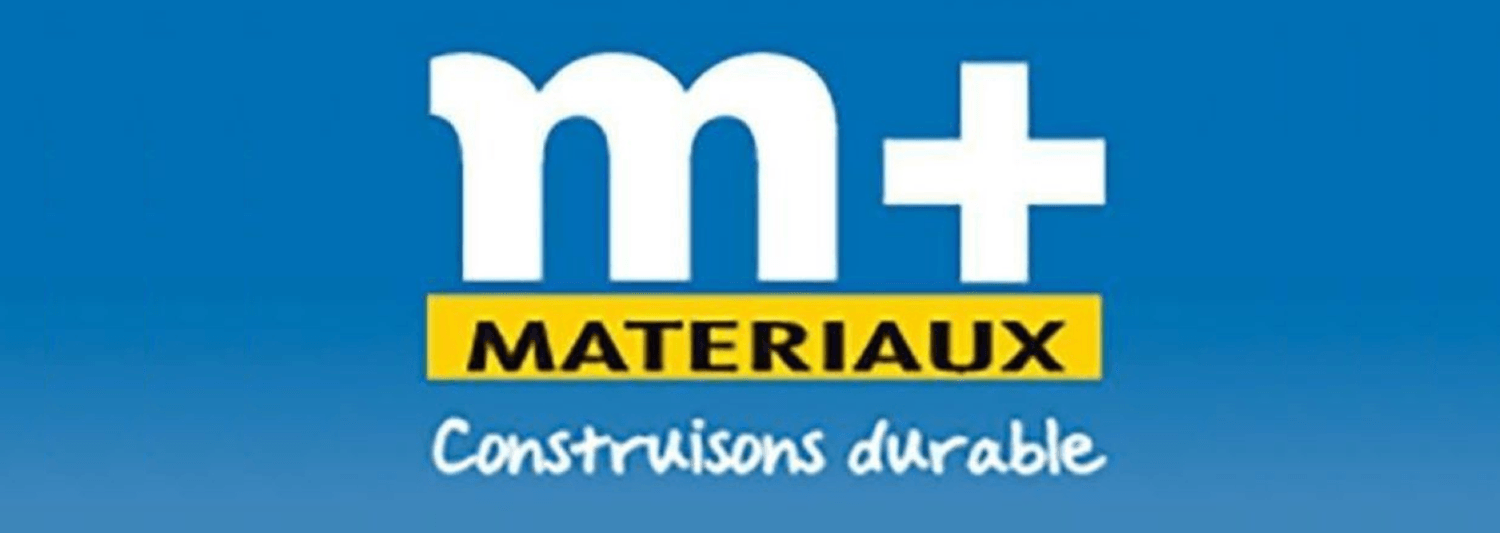 Logo M+ Matériaux, fournisseur de matériaux de construction