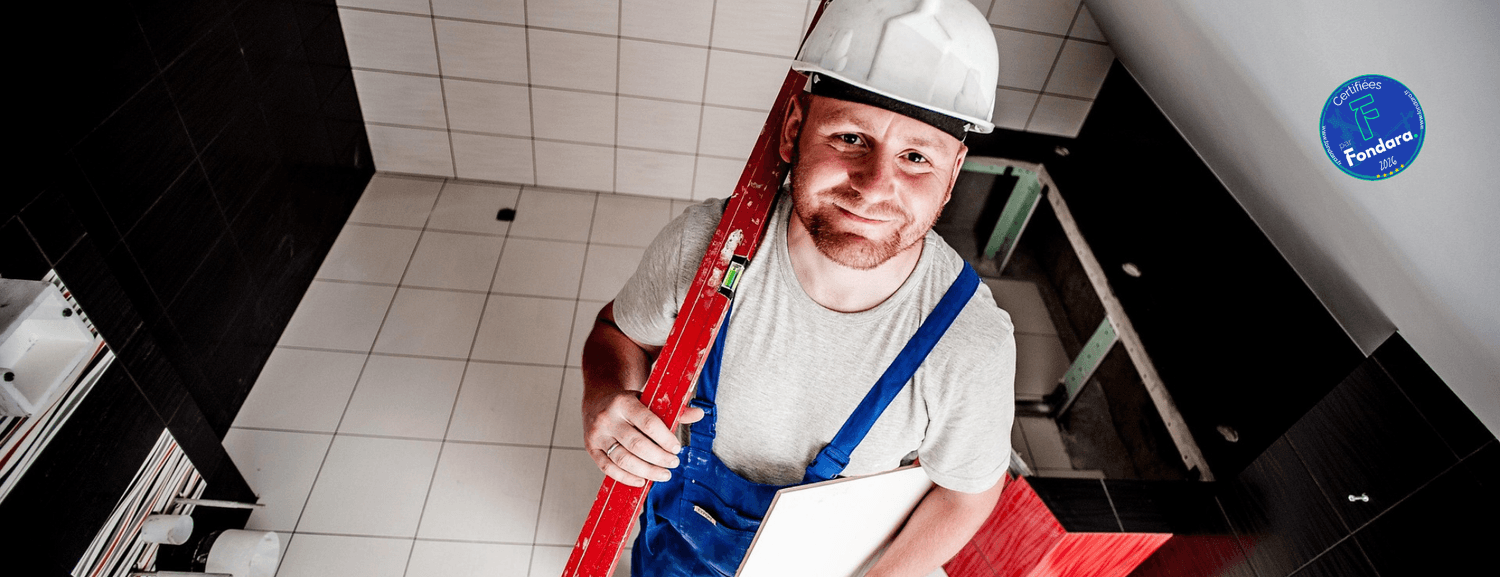 Équipe d'artisans du bâtiment certifiés FONDARA
