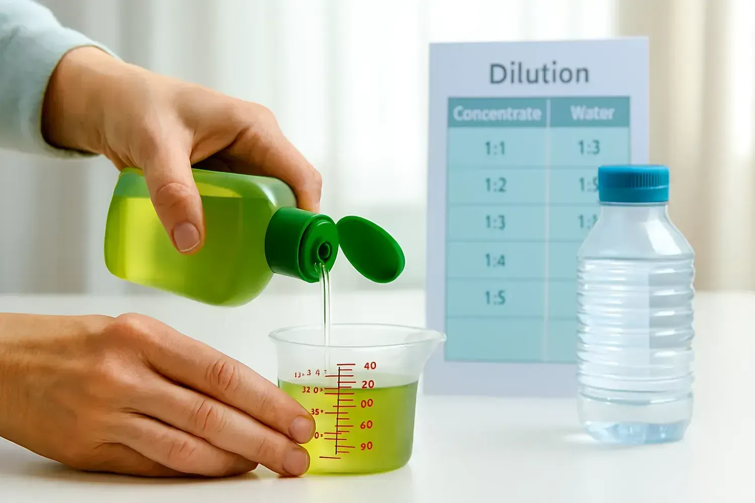 Proper cleaning product dilution ratios to save on cleaning supplies in the Philippines.