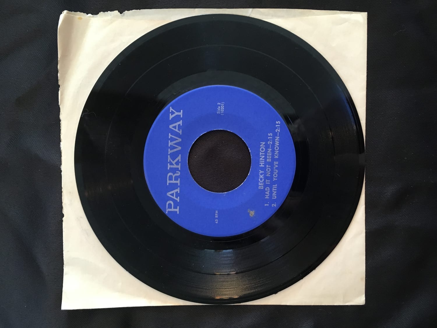 Rebecca Alderman - '45 RPM - 1st Recording - age 11