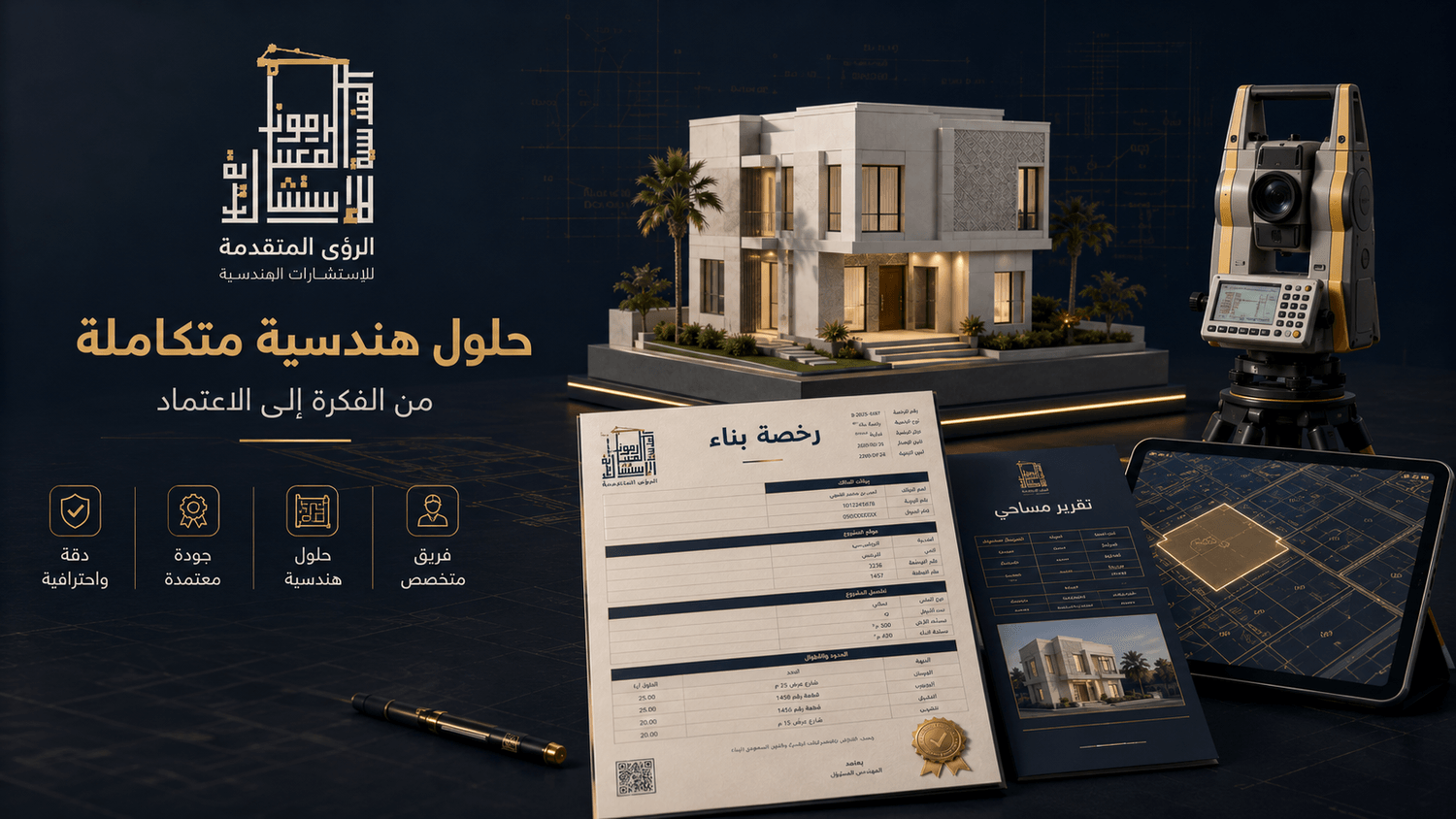 أعمال مساحية وهندسية