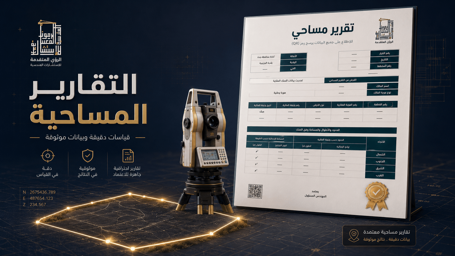 رفع مساحي ومعاملات عقارية
