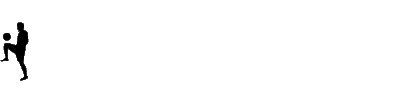 Animated football player juggling, scoring a goal and celebrating with a knee slide