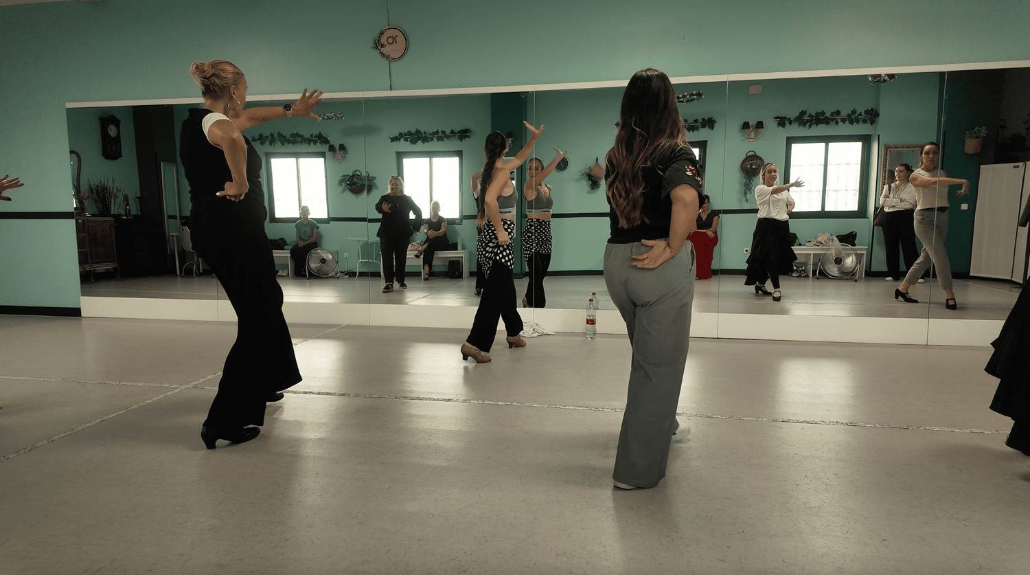 Clase de flamenco en streaming en directo