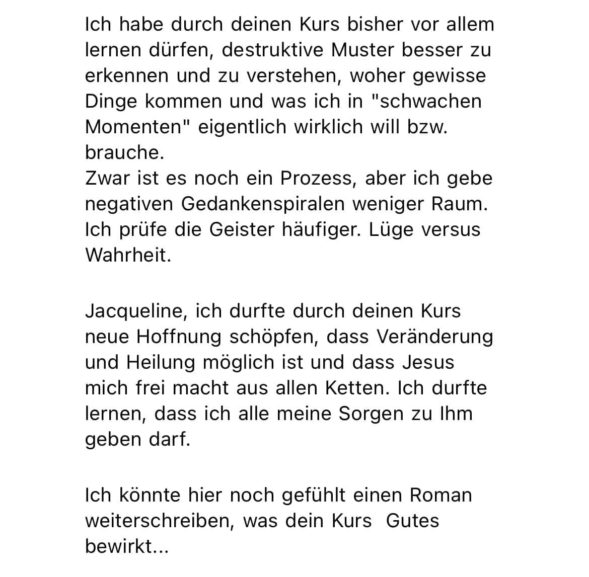 Feedback Confident in Christ Ruth