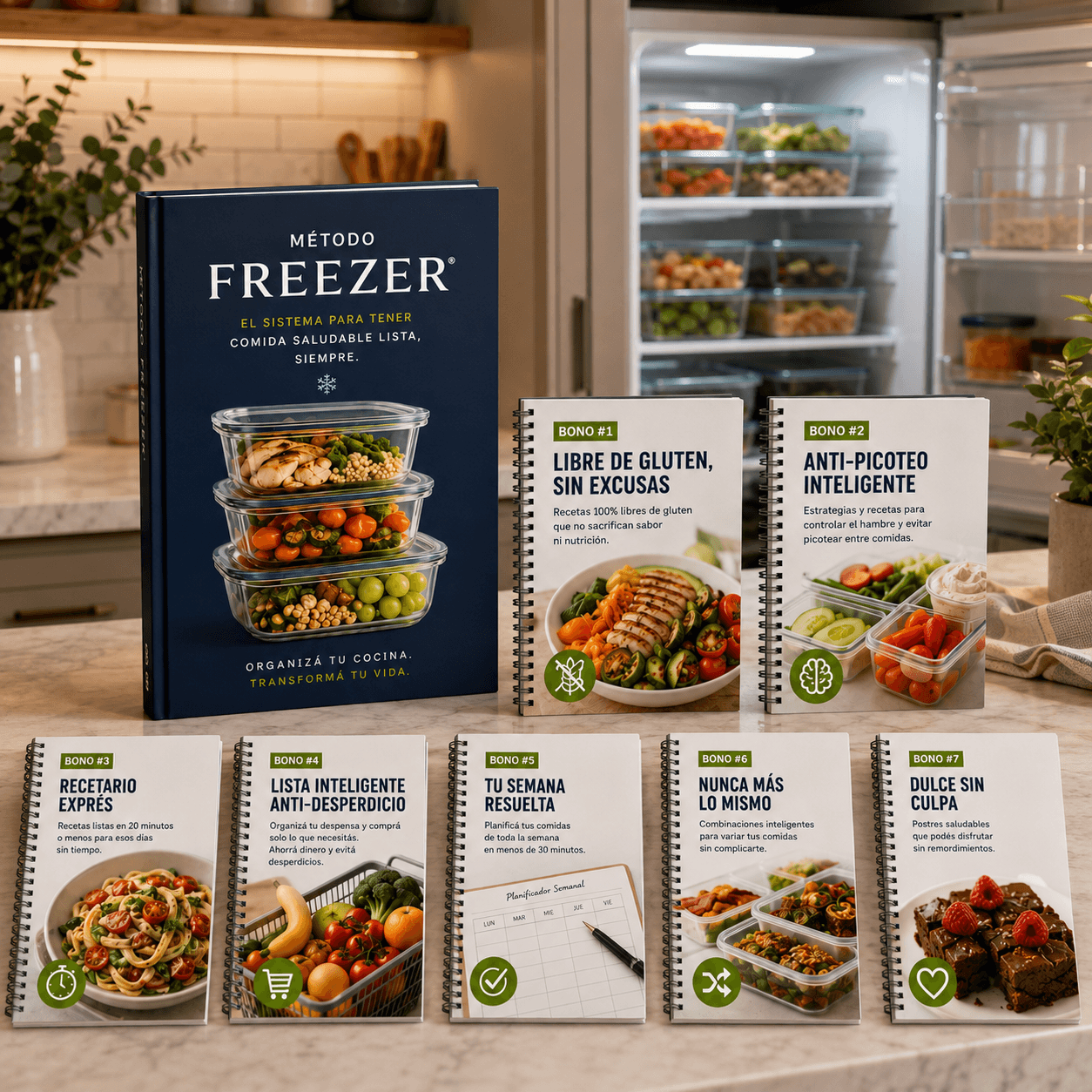 Método Freezer – El sistema para tener comida saludable lista siempre + 7 BONOS