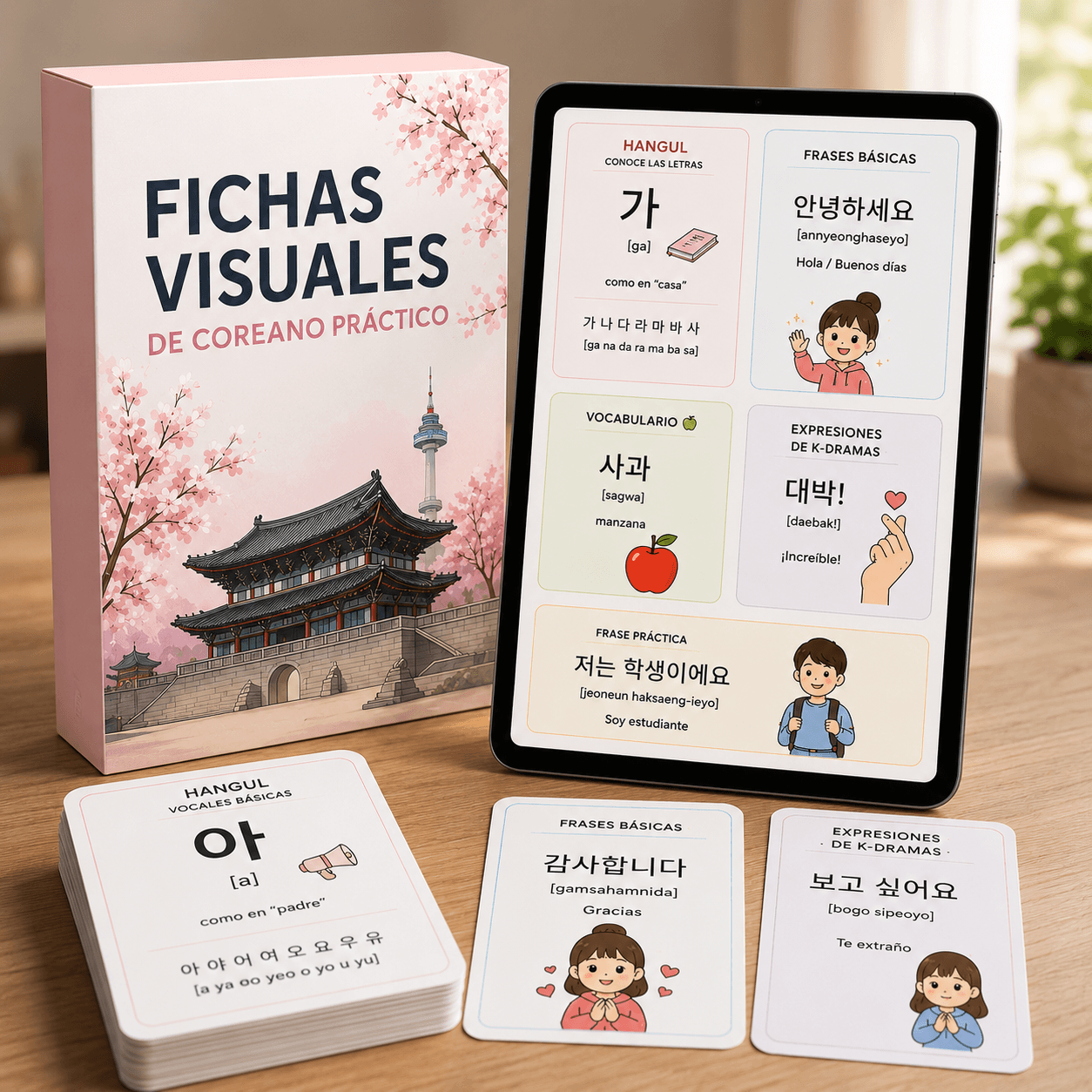 Fichas Visuales Coreano Práctico