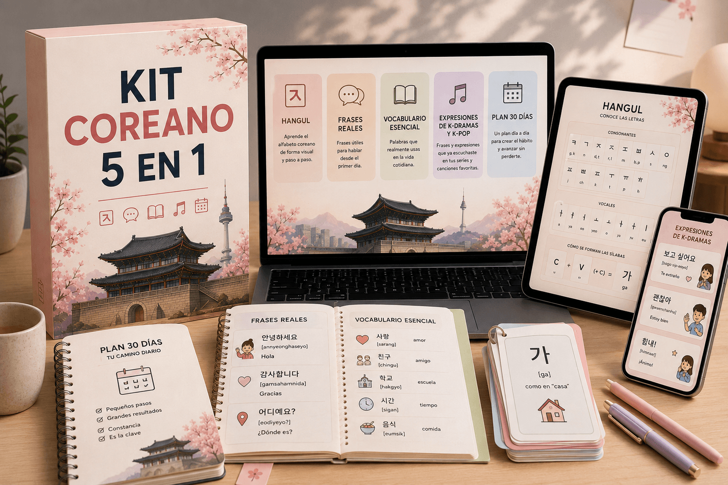 Kit Coreano 5 en 1