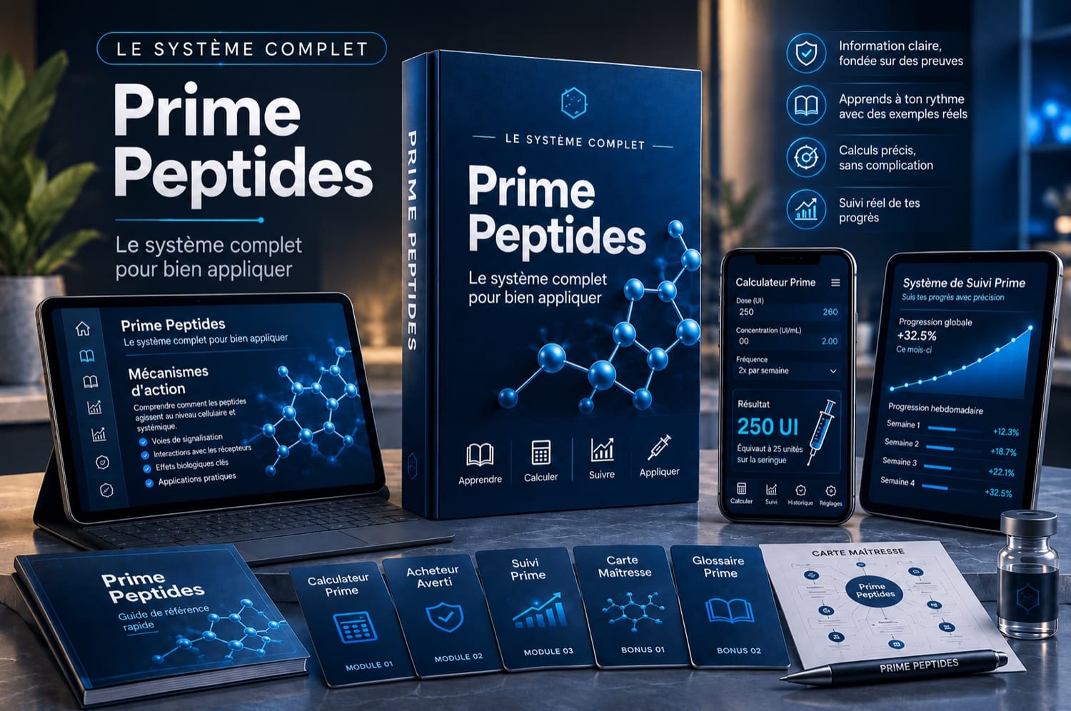 Prime Peptides — Guide des peptides