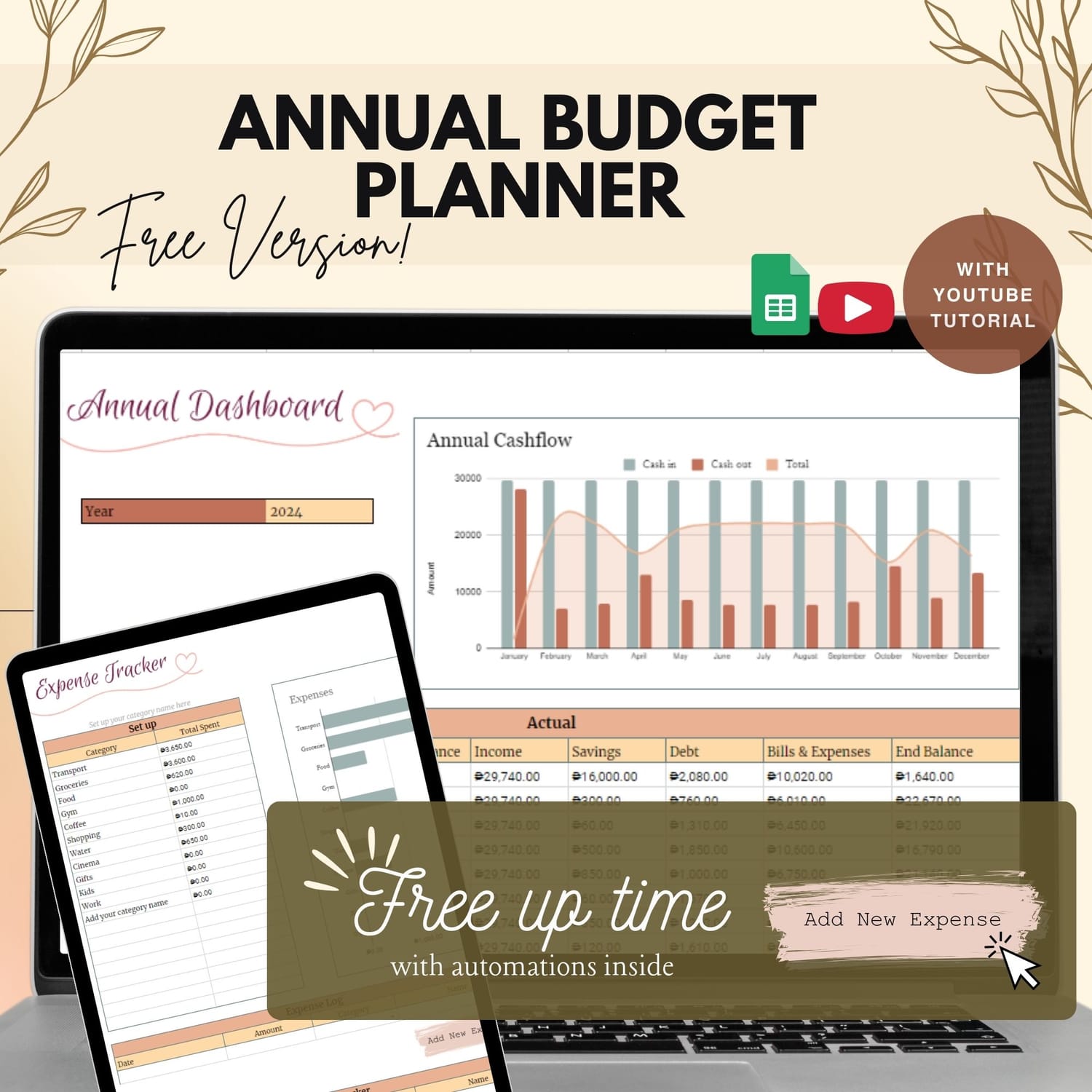 FREE Expense Tracker + Smart Calendar