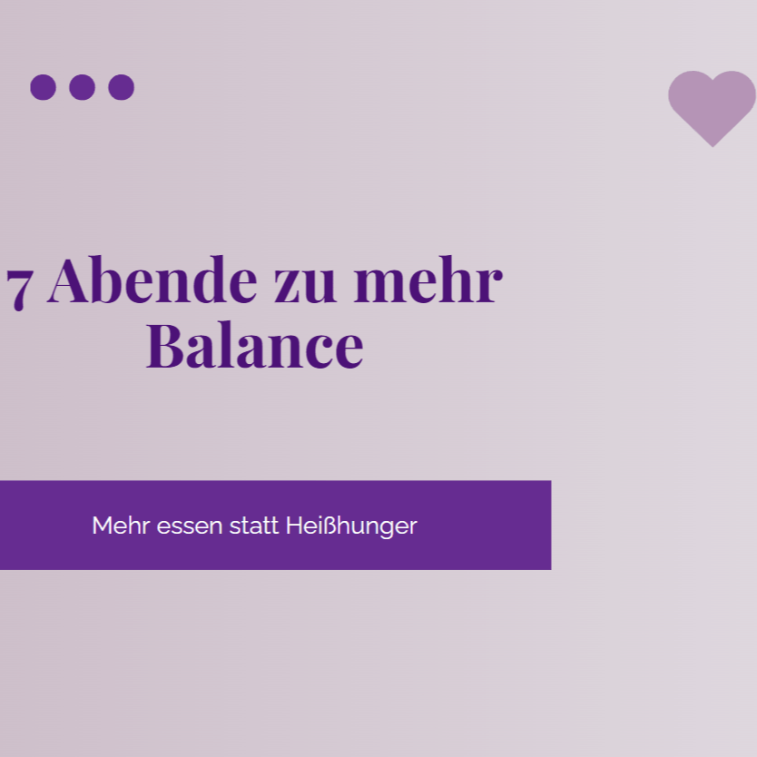 7 Abende zu mehr Balance Minikurs
