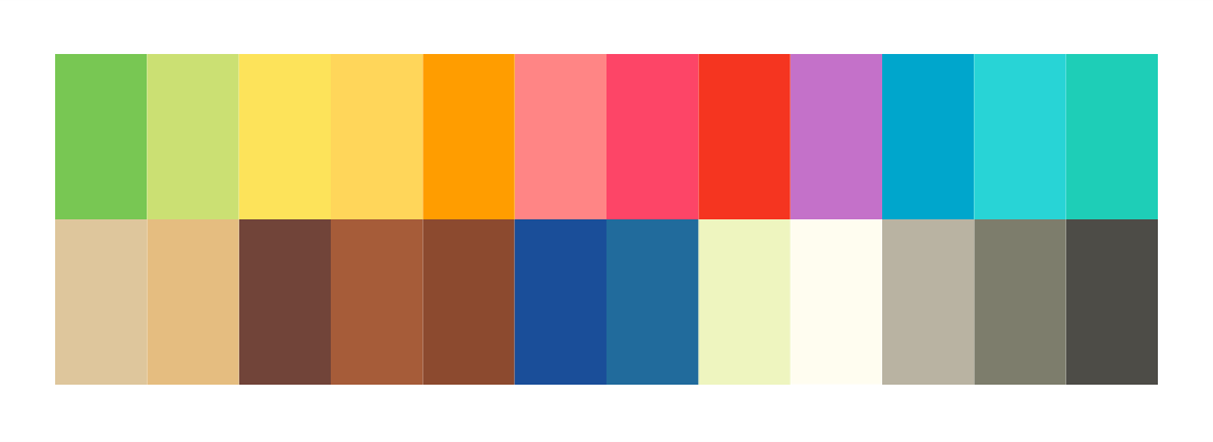 Frühling-Farben