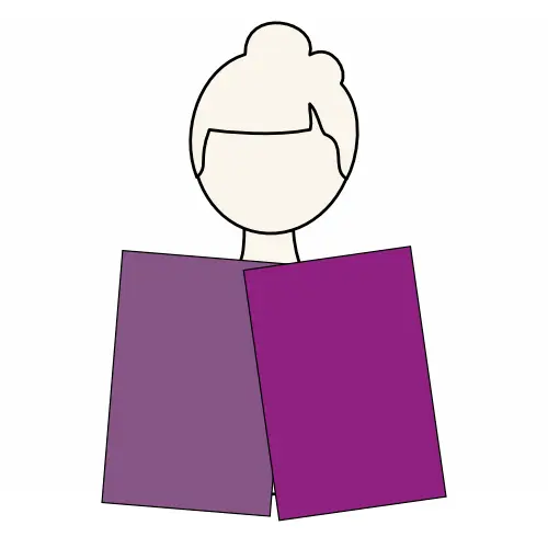 schematische Darstellung: zwei aehnliche Farben vergleichen